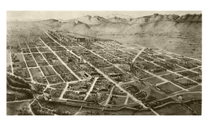 Vintage Map of Fort Collins, Colorado 1899