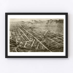 Vintage Map of Fort Collins, Colorado 1899