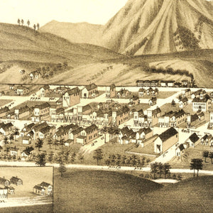 Vintage Map of Maysville, Colorado 1882