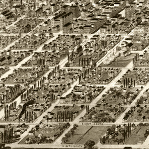 Vintage Map of Salt Lake City, Utah 1891