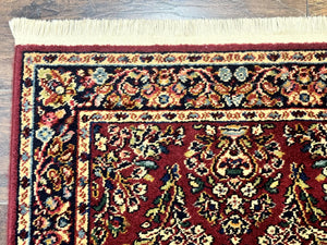 Karastan Runner Rug 2.6 x 8.6, Red Sarouk #785, Original 700 Series, Wool Karastan Runner Rug, Rare