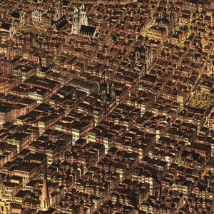 Vintage Map of San Francisco, California 1878