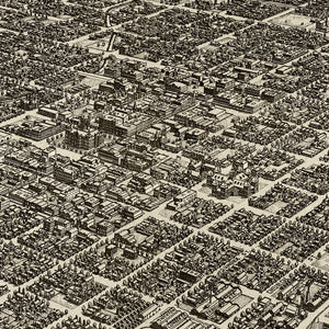 Vintage Map of Stockton, California 1890