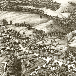 Vintage Map of Warner, New Hampshire 1887