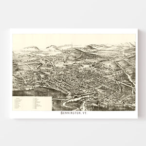 Vintage Map of Bennington, Virginia 1905