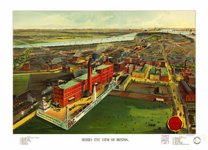 Vintage Map of Boston, Massachusetts 1902