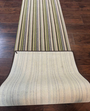 Stark Power Loomed Striped Runner Rug 2x10, Multicolor Vintage Stark Carpet