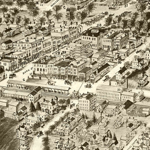 Vintage Map of New Milford, Connecticut 1906