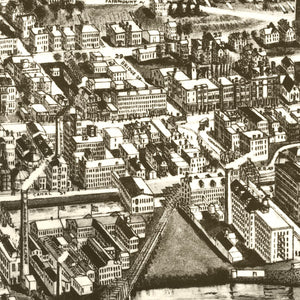 Vintage Map of Shelton, Connecticut 1919