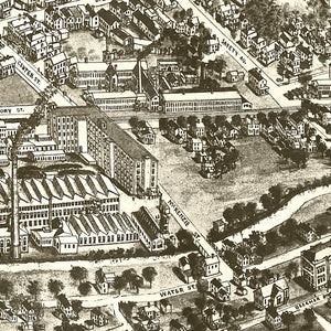 Vintage Map of Southington, Connecticut 1914