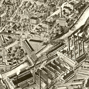 Vintage Map of Torrington, Connecticut 1907