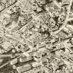 Vintage Map of Hicksville, New York 1925