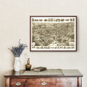 Vintage Map of Middletown, New York 1921