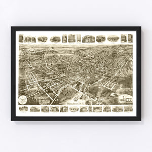 Vintage Map of Middletown, New York 1921