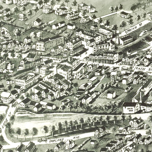 Vintage Map of Monroe, New York 1922