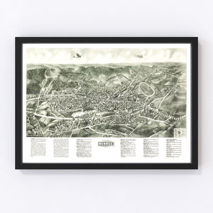 Vintage Map of Monroe, New York 1922