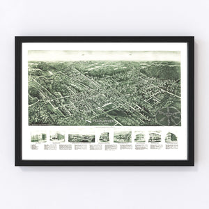 Vintage Map of Pearl River, New York 1924