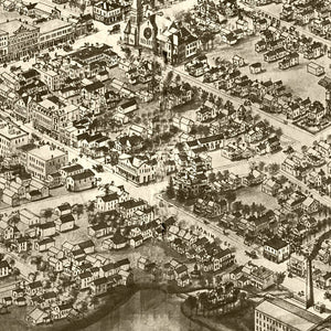 Vintage Map of Patchogue, New York 1905