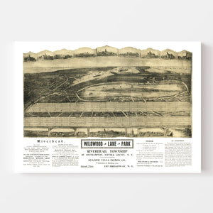 Vintage Map of Riverhead, New York 1903