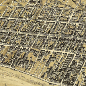 Vintage Map of Atlantic City, New Jersey 1900