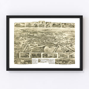 Vintage Map of Dover, New Jersey 1903