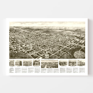 Vintage Map of Egg Harbor City, New Jersey 1924