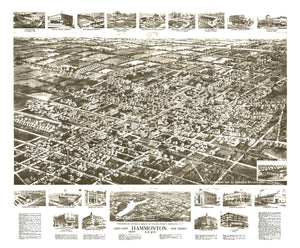 Vintage Map of Hammonton, New Jersey 1926
