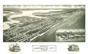 Vintage Map of Margate City, New Jersey 1925