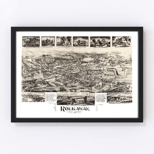 Vintage Map of Rockaway, New Jersey 1902