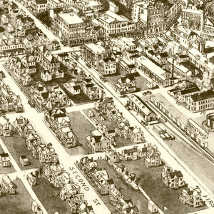 Vintage Map of Bangor, Pennsylvania 1918