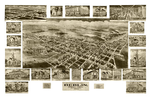Vintage Map of Berlin, Pennsylvania 1905