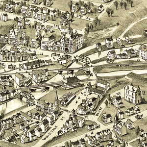 Vintage Map of Dunbar, Pennsylvania 1900
