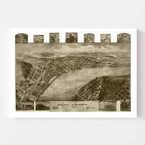 Vintage Map of Duncannon, Pennsylvania 1903