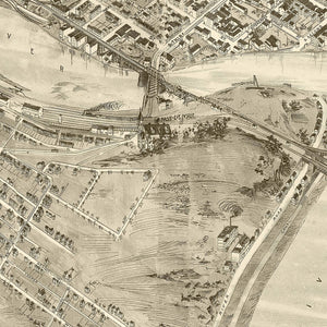 Vintage Map of Easton, Pennsylvania 1900