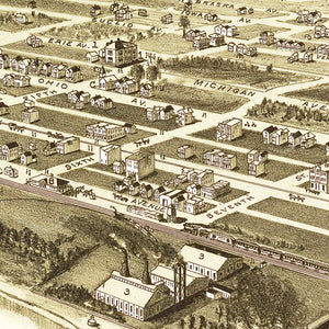 Vintage Map of Glassport, Pennsylvania 1902