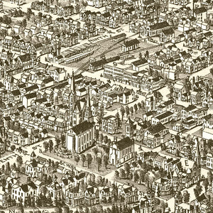 Vintage Map of Indiana, Pennsylvania 1900