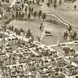 Vintage Map of Meyersdale, Pennsylvania 1900
