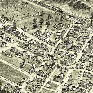 Vintage Map of Monaca, Pennsylvania 1900