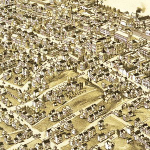 Vintage Map of Monongahela City, Pennsylvania 1902