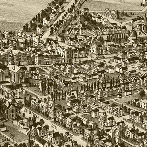 Vintage Map of Mount Pleasant, Pennsylvania 1900