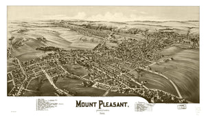 Vintage Map of Mount Pleasant, Pennsylvania 1900