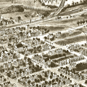 Vintage Map of Mount Union, Pennsylvania 1906