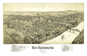 Vintage Map of New Kensington, Pennsylvania 1902