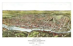 Vintage Map of Philadelphia, Pennsylvania 1907