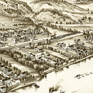 Vintage Map of Point Marion, Pennsylvania 1902