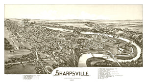 Vintage Map of Sharpsville, Pennsylvania 1901
