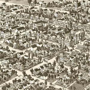 Vintage Map of Somerset, Pennsylvania 1900