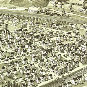 Vintage Map of South Fork, Pennsylvania 1900