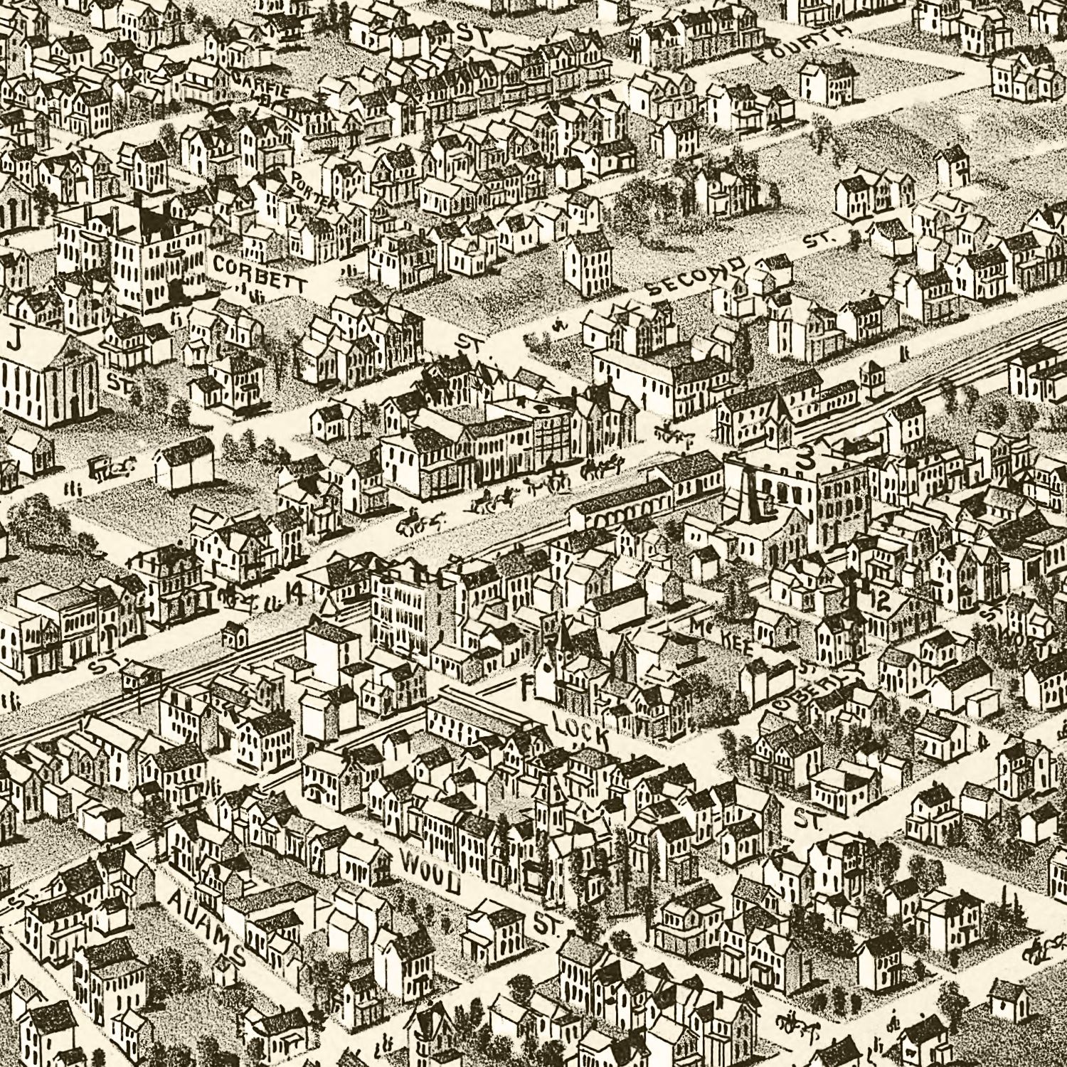 Vintage Map of Tarentum, Pennsylvania 1901
