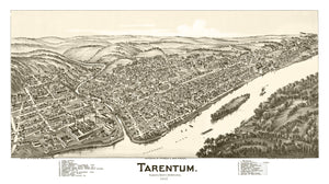 Vintage Map of Tarentum, Pennsylvania 1901